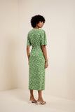 Vestido Bio Jersey Transpassado Seiva Verde Lucidez