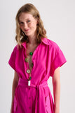 Vestido Chemise Longo com Faixa Alphorria