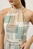 Vestido Cinto Estampa Bateria Lucidez
