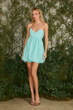 Vestido Curto Blake Azul Sardenha Fabulous Agilita