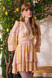 Vestido Curto Estampa Campo di Girasoli Litt