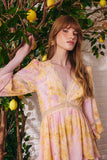 Vestido Curto Estampa Campo di Girasoli Litt