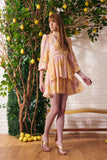 Vestido Curto Estampa Campo di Girasoli Litt