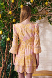 Vestido Curto Estampa Campo di Girasoli Litt