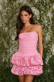 Vestido Curto Helena Rosa Bubble Fabulous Agilita