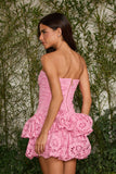 Vestido Curto Helena Rosa Bubble Fabulous Agilita
