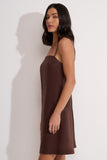 Vestido Curto Lily Marrom Aleha