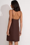 Vestido Curto Lily Marrom Aleha
