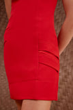 Vestido Curto London Lapelas Lipstick Litt