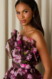 Vestido Curto Sabrina Pink Flower Fabulous Agilita