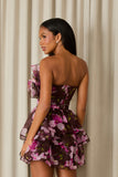 Vestido Curto Sabrina Pink Flower Fabulous Agilita