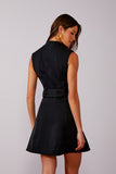 Vestido Curto York Zíper Preto Litt