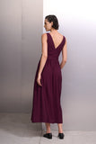Vestido Faixa Cruzada Vinho Alphorria