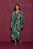 Vestido Fluity Estampa Abstrata Voar