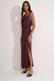 Vestido Longo Alana Marrom Aleha