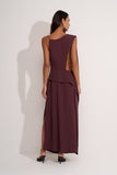 Vestido Longo Alana Marrom Aleha