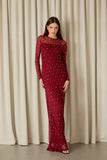 Vestido Longo Amanda Dark Red Fabulous Agilita