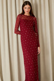Vestido Longo Amanda Dark Red Fabulous Agilita