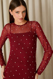 Vestido Longo Amanda Dark Red Fabulous Agilita