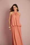 Vestido Longo Blusado Argila Anne Fernandes