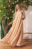 Vestido Longo Estampa Campo di Girasoli Litt