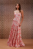 Vestido Longo Estampa Floral Cerejeira Litt