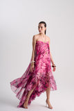 Vestido Longo Esvoaçante Estampado Alphorria