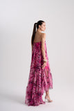 Vestido Longo Esvoaçante Estampado Alphorria