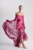 Vestido Longo Esvoaçante Estampado Alphorria