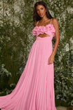 Vestido Longo Isabela Rosa Bubble Fabulous Agilita
