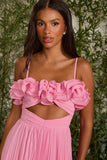 Vestido Longo Isabela Rosa Bubble Fabulous Agilita
