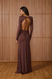 Vestido Longo Joan Coffee Fabulous Agilita