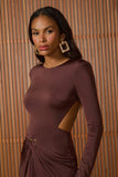 Vestido Longo Joan Coffee Fabulous Agilita