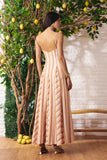 Vestido Longo Listra Paradiso Nutella Litt