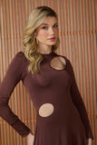 Vestido Longo Mabel Coffee Fabulous Agilita