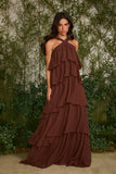 Vestido Longo Marina Coffee Fabulous Agilita