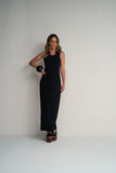 Vestido Longo Regata Malha Preto Anne Fernandes