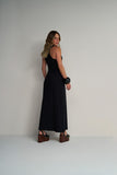 Vestido Longo Regata Malha Preto Anne Fernandes