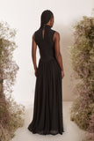 Vestido Longo Tule Preto Litt