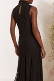 Vestido Longo Tule Preto Litt