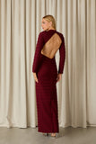 Vestido Longo Zoe Dark Red Fabulous Agilita