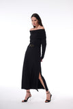 Vestido Maxi Gola Franzida Cinto Alphorria