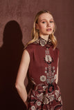 Vestido Maxi Midi Jacquard Floral Floresta Voar
