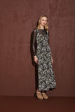 Vestido Maxi Midi Jacquard Floresta Voar