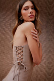 Vestido Midi Amarração Lateral Marzipan Litt