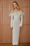 Vestido Midi Antonella Off White Fabulous Agilita