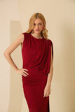 Vestido Midi Assimétrico Ruby Red Anne Fernandes