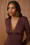 Vestido Midi Betina Coffee Fabulous Agilita