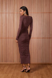 Vestido Midi Betina Coffee Fabulous Agilita