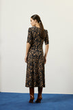 Vestido Midi Bio Jersey Estampa Melodia Lucidez